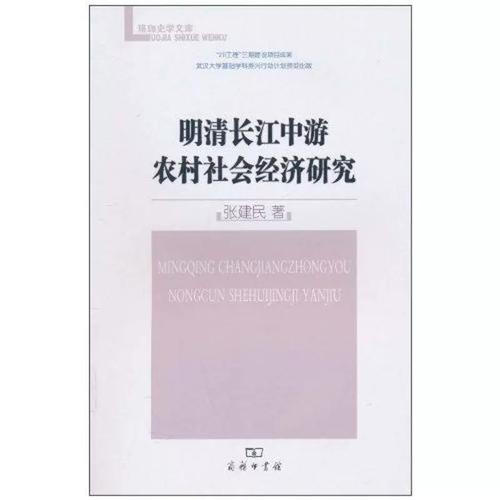 明清长江中游农村社会经济研究 张建民 著作 著 经济理论经管,励志